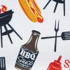 imageDII Outdoor Tabletop Collection Stain Resistant ampamp Waterproof Placemat Set Barbeque60 x 84