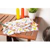 imageDII Outdoor Tabletop Collection Stain Resistant ampamp Waterproof Placemat Set BarbequePlacemat Set