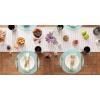 imageDII PVC Tabletop Collection Woven IndoorOutdoor Round Placemat Set 1375quot Nautical Blue 6 PieceAqua