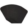 imageDII PVC Tabletop Collection Woven IndoorOutdoor Round Placemat Set 1375quot Nautical Blue 6 PieceBlack