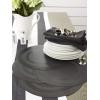imageDII PVC Tabletop Collection Woven IndoorOutdoor Round Placemat Set 1375quot Nautical Blue 6 PieceBlack