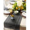 imageDII PVC Tabletop Collection Woven IndoorOutdoor Round Placemat Set 1375quot Nautical Blue 6 PieceBlack