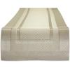imageDII PVC Tabletop Collection Woven IndoorOutdoor Round Placemat Set 1375quot Nautical Blue 6 PieceChampagne