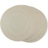 imageDII PVC Tabletop Collection Woven IndoorOutdoor Round Placemat Set 1375quot Nautical Blue 6 PieceChampagne