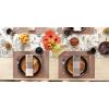 imageDII PVC Tabletop Collection Woven IndoorOutdoor Round Placemat Set 1375quot Nautical Blue 6 PieceCinnamon