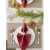 imageDII PVC Tabletop Collection Woven IndoorOutdoor Round Placemat Set 1375quot Nautical Blue 6 PieceGold
