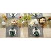 imageDII PVC Tabletop Collection Woven IndoorOutdoor Round Placemat Set 1375quot Nautical Blue 6 PieceGray