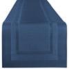 imageDII PVC Tabletop Collection Woven IndoorOutdoor Round Placemat Set 1375quot Nautical Blue 6 PieceNautical Blue