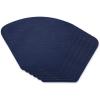 imageDII PVC Tabletop Collection Woven IndoorOutdoor Round Placemat Set 1375quot Nautical Blue 6 PieceNautical Blue