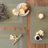 imageDII PVC Tabletop Collection Woven IndoorOutdoor Round Placemat Set 1375quot Nautical Blue 6 PieceSage Green