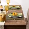 imageDII PVC Tabletop Collection Woven IndoorOutdoor Round Placemat Set 1375quot Nautical Blue 6 PieceSage Green