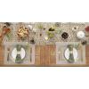 imageDII PVC Tabletop Collection Woven IndoorOutdoor Round Placemat Set 1375quot Nautical Blue 6 PieceStone