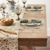 imageDII PVC Tabletop Collection Woven IndoorOutdoor Round Placemat Set 1375quot Nautical Blue 6 PieceStone