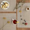 imageDII PVC Tabletop Collection Woven IndoorOutdoor Round Placemat Set 1375quot Nautical Blue 6 PieceStone