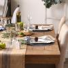 imageDII PVC Tabletop Collection Woven IndoorOutdoor Round Placemat Set 1375quot Nautical Blue 6 PieceStonewash Blue