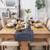 imageDII PVC Tabletop Collection Woven IndoorOutdoor Round Placemat Set 1375quot Nautical Blue 6 PieceStonewash Blue
