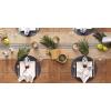 imageDII PVC Tabletop Collection Woven IndoorOutdoor Round Placemat Set 1375quot Nautical Blue 6 PieceStonewash Blue