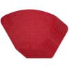 imageDII PVC Tabletop Collection Woven IndoorOutdoor Round Placemat Set 1375quot Nautical Blue 6 PieceTango Red