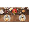 imageDII PVC Tabletop Collection Woven IndoorOutdoor Round Placemat Set 1375quot Nautical Blue 6 PieceWhite