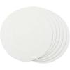 imageDII PVC Tabletop Collection Woven IndoorOutdoor Round Placemat Set 1375quot Nautical Blue 6 PieceWhite