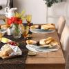 imageDII PVC Tabletop Collection Woven IndoorOutdoor Round Placemat Set 1375quot Nautical Blue 6 PieceWhite