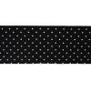 imageDII Polka Dot Kitchen Collection Placemats 13x19 Metallic WhiteSilver Reversible 4 PieceBlack Base White Dots