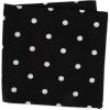 imageDII Polka Dot Kitchen Collection Placemats 13x19 Metallic WhiteSilver Reversible 4 PieceBlackWhite