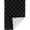 imageDII Polka Dot Kitchen Collection Placemats 13x19 Metallic WhiteSilver Reversible 4 PieceBlackWhite Reversible