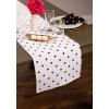 imageDII Polka Dot Kitchen Collection Placemats 13x19 Metallic WhiteSilver Reversible 4 PieceBlackWhite Reversible