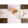 imageDII Polka Dot Kitchen Collection Placemats 13x19 Metallic WhiteSilver Reversible 4 PieceMetallic WhiteGold
