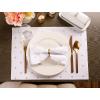 imageDII Polka Dot Kitchen Collection Placemats 13x19 Metallic WhiteSilver Reversible 4 PieceMetallic WhiteGold