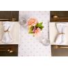 imageDII Polka Dot Kitchen Collection Placemats 13x19 Metallic WhiteSilver Reversible 4 PieceMetallic WhiteGold Reversible