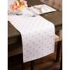 imageDII Polka Dot Kitchen Collection Placemats 13x19 Metallic WhiteSilver Reversible 4 PieceMetallic WhiteGold Reversible