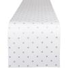 imageDII Polka Dot Kitchen Collection Placemats 13x19 Metallic WhiteSilver Reversible 4 PieceMetallic WhiteSilver Reversible