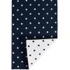 imageDII Polka Dot Kitchen Collection Placemats 13x19 Metallic WhiteSilver Reversible 4 PieceNavyWhite Reversible