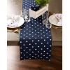 imageDII Polka Dot Kitchen Collection Placemats 13x19 Metallic WhiteSilver Reversible 4 PieceNavyWhite Reversible