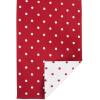 imageDII Polka Dot Kitchen Collection Placemats 13x19 Metallic WhiteSilver Reversible 4 PieceRed Base White Dots