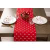 imageDII Polka Dot Kitchen Collection Placemats 13x19 Metallic WhiteSilver Reversible 4 PieceRed Base White Dots