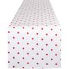 imageDII Polka Dot Kitchen Collection Placemats 13x19 Metallic WhiteSilver Reversible 4 PieceRed Base White Dots
