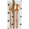 imageDII Polka Dot Kitchen Collection Placemats 13x19 Metallic WhiteSilver Reversible 4 PieceWhiteBlack