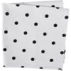 imageDII Polka Dot Kitchen Collection Placemats 13x19 Metallic WhiteSilver Reversible 4 PieceWhiteBlack