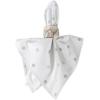 imageDII Polka Dot Kitchen Collection Placemats 13x19 Metallic WhiteSilver Reversible 4 PieceWhiteMetallic Silver