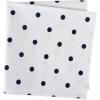 imageDII Polka Dot Kitchen Collection Placemats 13x19 Metallic WhiteSilver Reversible 4 PieceWhiteNavy
