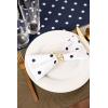 imageDII Polka Dot Kitchen Collection Placemats 13x19 Metallic WhiteSilver Reversible 4 PieceWhiteNavy