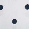 imageDII Polka Dot Kitchen Collection Placemats 13x19 Metallic WhiteSilver Reversible 4 PieceWhiteNavy
