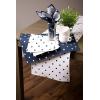 imageDII Polka Dot Kitchen Collection Placemats 13x19 Metallic WhiteSilver Reversible 4 PieceWhiteNavy