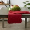 imageDII Quilted Farmhouse Collection Tabletop Placemat Set Gray 6 PieceCranberry
