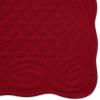imageDII Quilted Farmhouse Collection Tabletop Placemat Set Gray 6 PieceCranberry