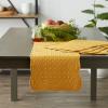 imageDII Quilted Farmhouse Collection Tabletop Placemat Set Gray 6 PieceHoney Gold