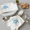 imageDII Seashore Collection Beach House Dcor Napkin Set 20x20 Natural Tassel 6 PieceTurquoise Turtle